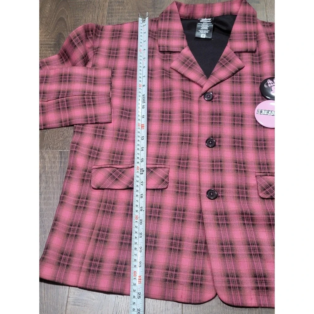 Disney x BLACKPINK‎ ComplexCon Plaid Jacket Pink Minnie Mouse Graphic Medium NEW